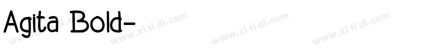 Agita Bold字体转换